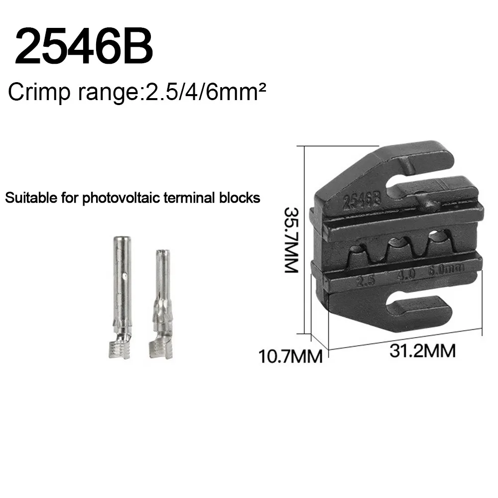 

New Black Crimping Pliers Jaw 10WF/10A/103 HS03BC/30J/40J Crimping Pliers Jaws 2546B/35WF/125 Interchangeable Dies