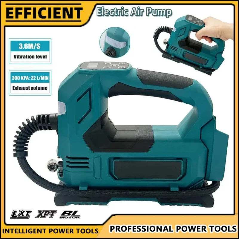 Fit Makita Portable Cordless Tire Inflator 18V Battery Electric Air Pump Handheld Air Compressor For Car Bicycle Tires Ball