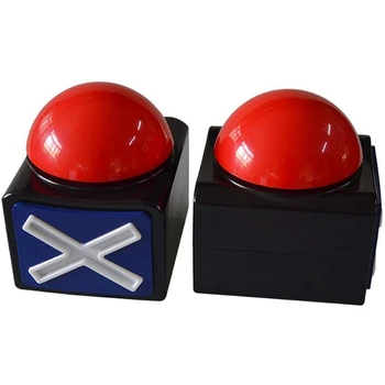 2pcs Game Buzzer Game Answer Sound Game Button with Light Trivia Quiz Have Talent Buzzer Game Toys