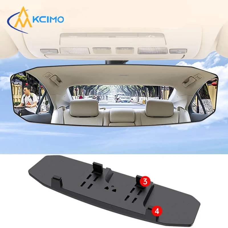 

SEAMETAL Wide Angle Convex Rearview Mirror Anti Glare Car Interior Rear View Baby Child Seat Watch Sun Visor Mirror Covers