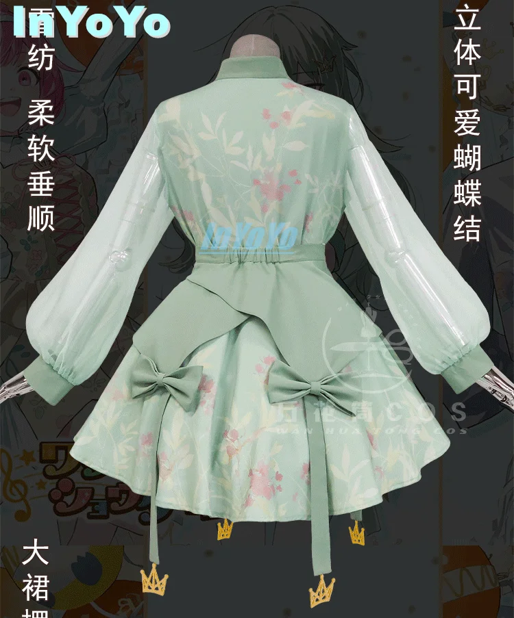 InYoYo Kusanagi Nene Cosplay Project Sekai PJSK Costume Lovely Daily Wear Party Dress Thank Offering Uniform Halloween Outfit Wo