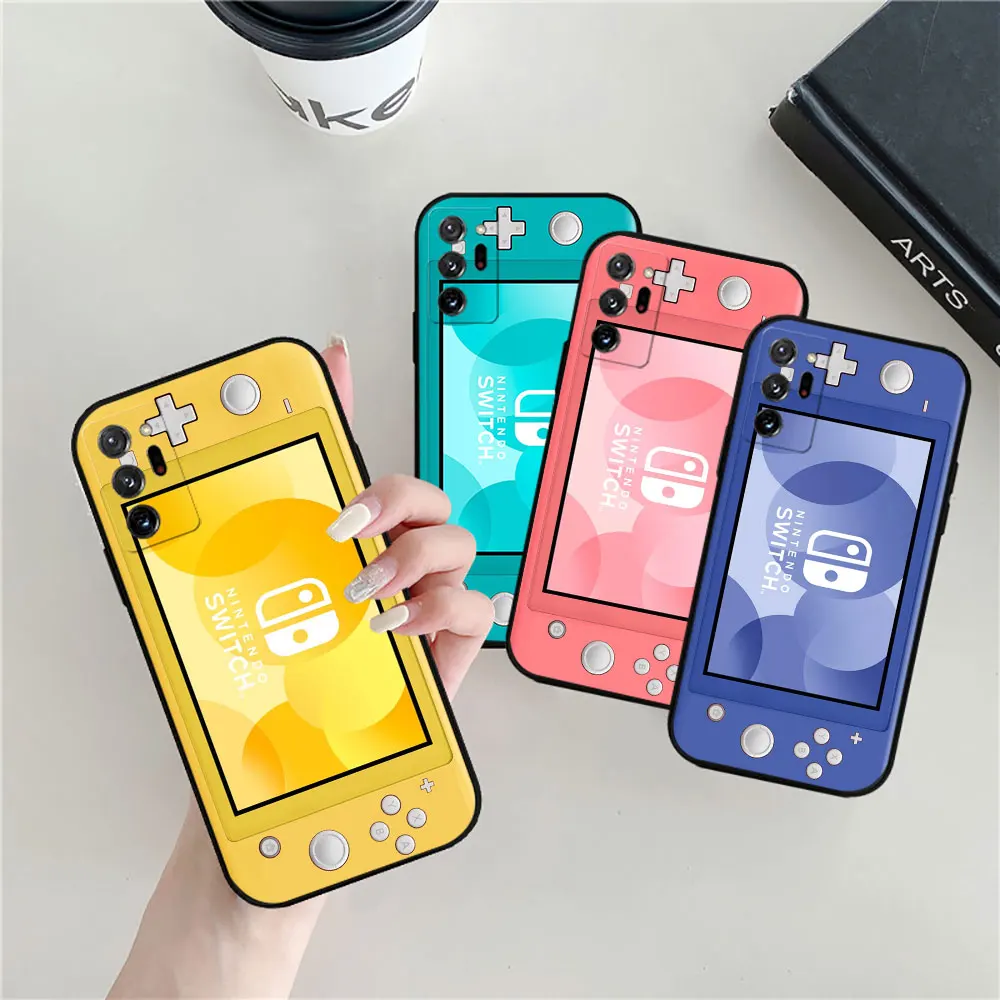 Classic Retro Gameboy Case For Samsung Galaxy Note20 Ultra M62 M54 M51 M33 A06 A05S A15 A14 A13 A12 A80 A70 A50 Black Soft Cover