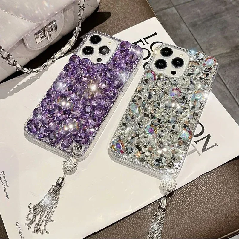 

Luxury Glitter Rhinestone Case for Samsung A50 A70S A22 A32 A52 A71 A51 A72 A73 A53 A33 High Quality Bling Diamond Bumper Cover