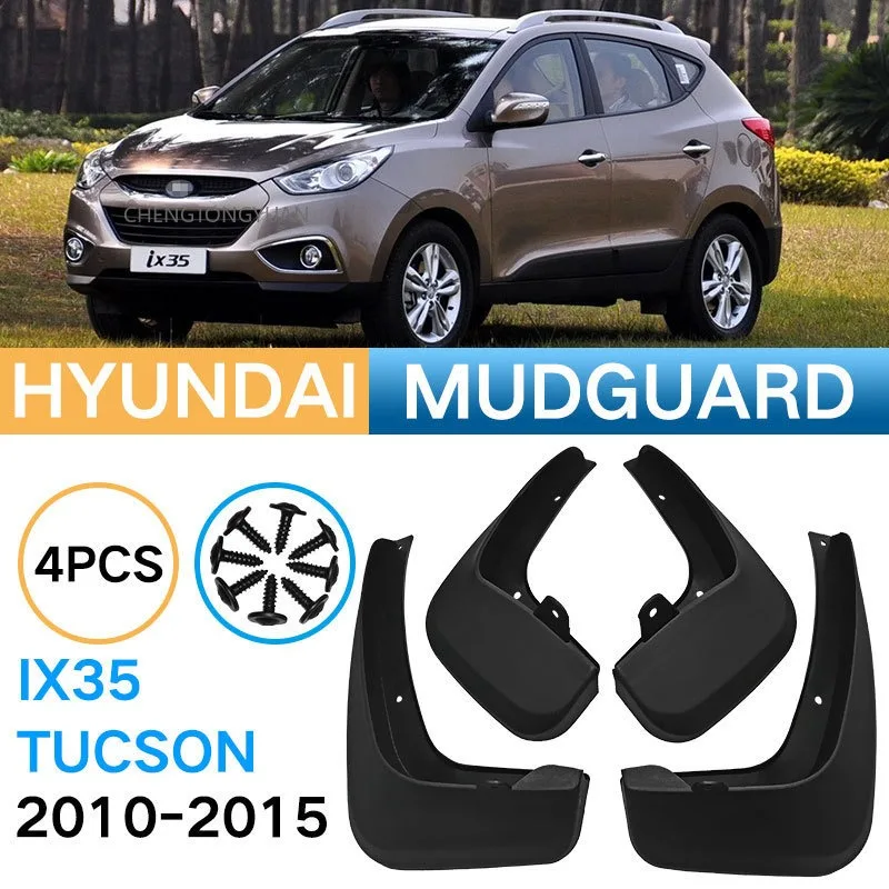 Pour Hyundai ix35 2010 2011 2012 2013 2014 2015 – Bavettes anti-éclaboussures, garde-boue, accessoires de voiture avant et arrière (4 pièces)