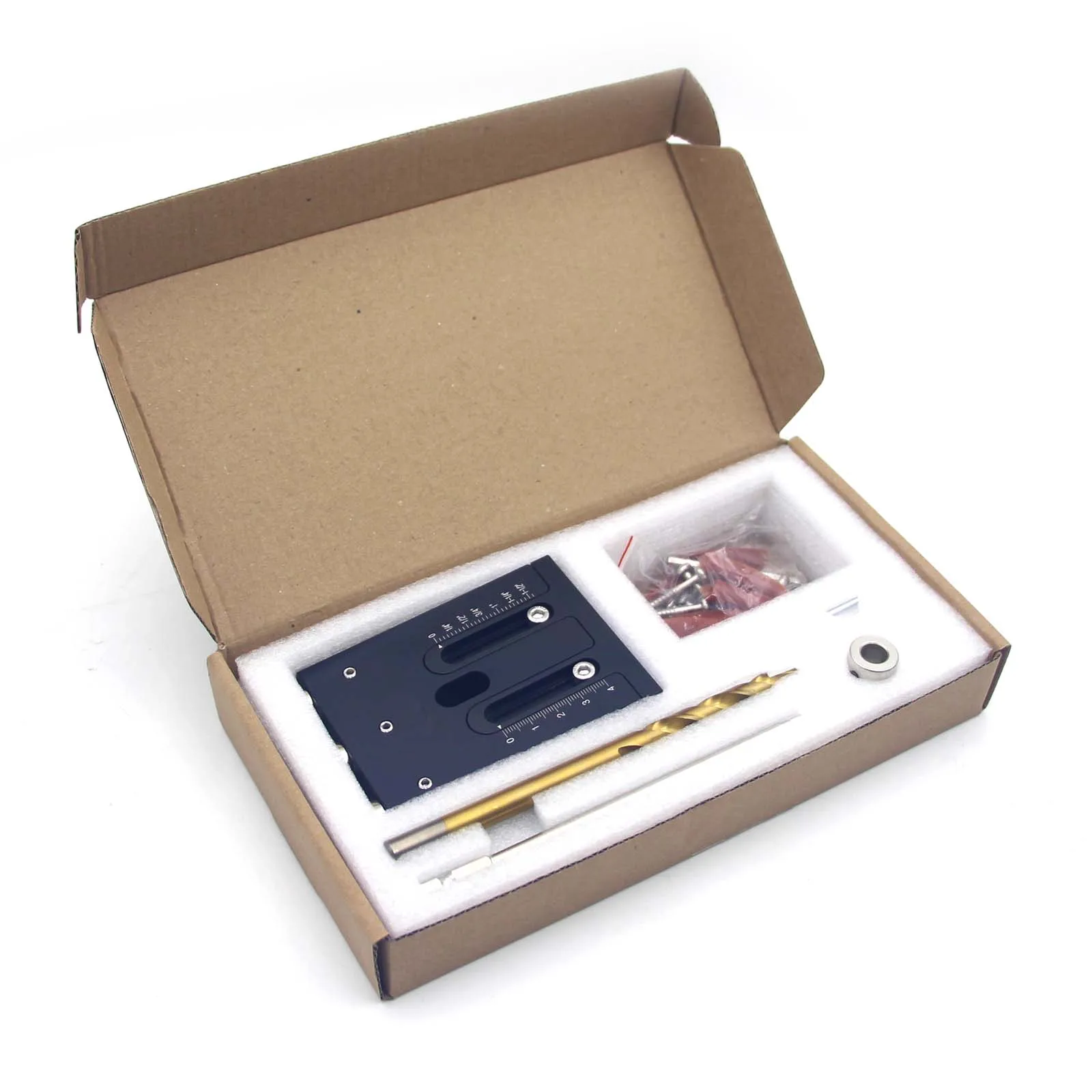 

Woodworking Pocket Hole Locator Kit, Furniture Connecting Carpentry Hole Drilling Jig