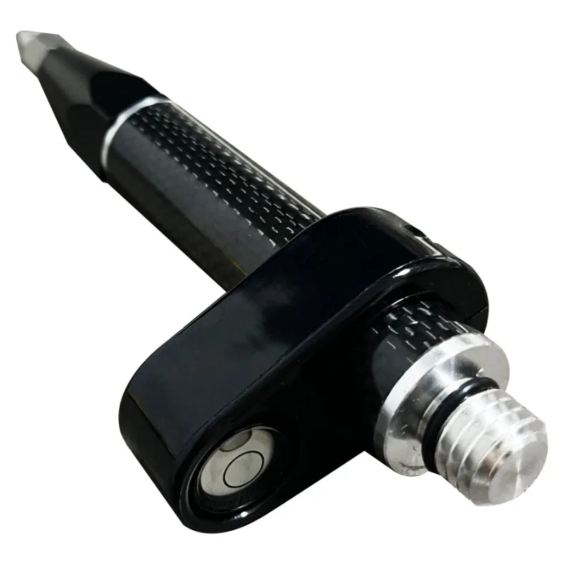 Mini Handheld Stakeout Rod 5/8 Thread Carbon Fiber Prism Pole Surveying Pole GPS Extension Rod RTK Centering Rod with Tube Point