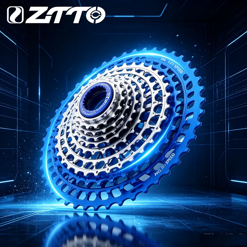 ZTTO HG MTB Cassette Blue-Silver 274g-297g  Universal K7 12-Speed 11-46T 11-50T 11-51T Ultralight CNC 12S 12V Sprockets