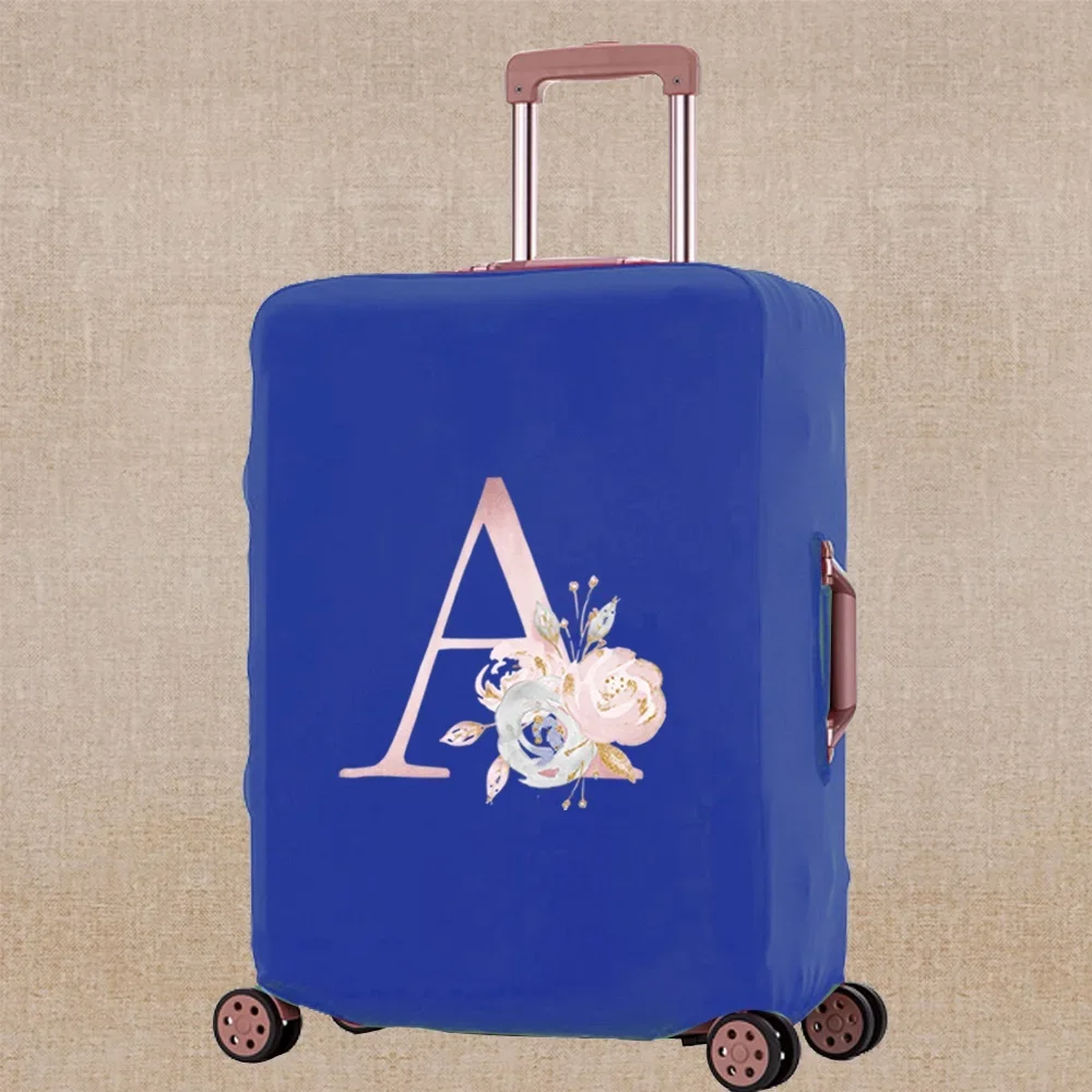 Luggage Travel Suitcase Cover Pink Letter Print for 18-32 Inch Holiday Traveling Essentials Accessories Trolley Protective Case