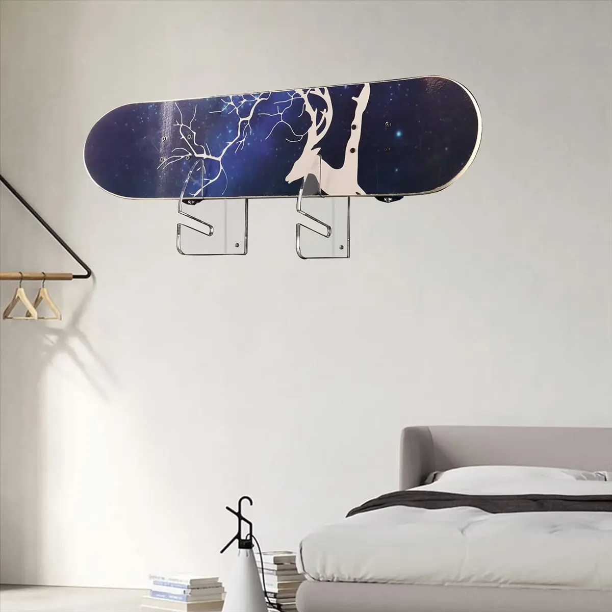 ABJV لوح التزلج رف تزلج على الحائط لوح التزلج رف أكريليك للوحة التزلج Aquaplane لوح التزلج سطح لوح التزلج ، شفاف #6