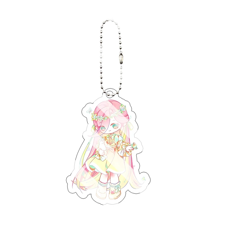 Fluttershy Acryl-Schlüsselanhänger Niedlicher Anime-Cartoon-Charakter Anhänger für Rucksack Schlüsselring Taschendekoration Geschenk – Detail 9