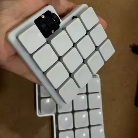 NEW Slimty32 Split Keyboard Custom Wireless Bluetooth Wired Hot-swap Nrf52840 VIAL 2layer Choc Switch Roller Encoder Teclado