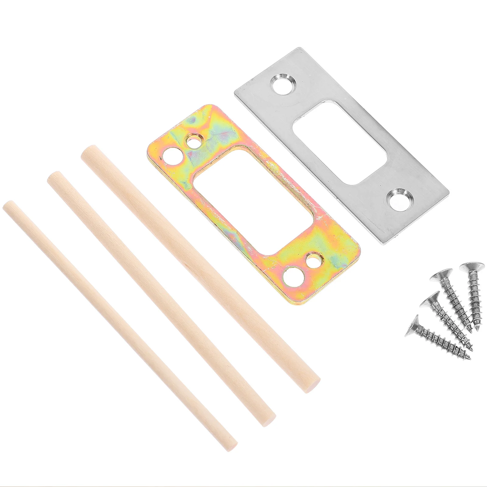 1 مجموعة الباب سترايك لوحة سميكة إصلاح المعادن ل ديدبولت الأمن تعزيز الباب الأمامي تركيب عدة النهاية #1