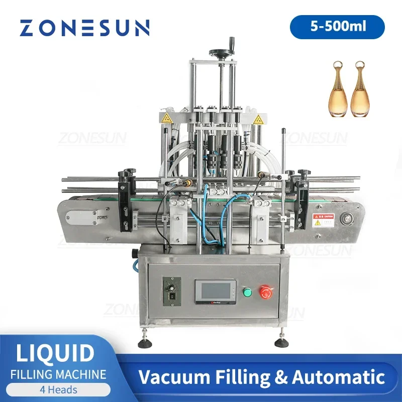 

ZONESUN ZS-DTZL500 5-500ml Desktop Automatic Vacuum Liquid Perfume Eye Drops Essential Oil Filling Machine