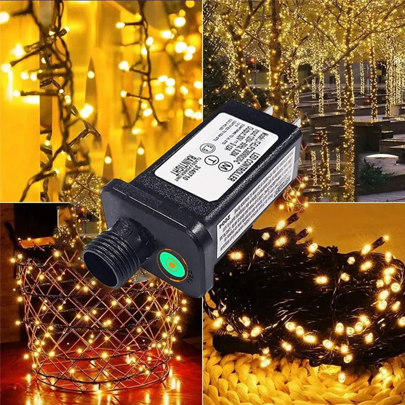 Prise d'alimentation 24V adaptée aux décorations de Noël et d'Halloween, équipement LED, prise UE