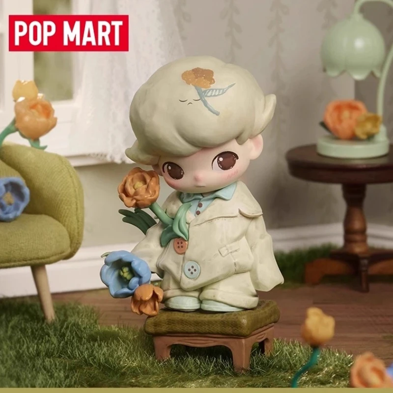 البضائع الرسمية POPMART DIMOO سلسلة اليوم المفقود أرقام صندوق أعمى اللعب عمل الشكل صندوق غامض DIMOO نموذج قابل للجمع