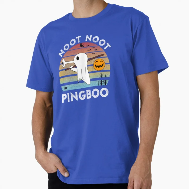 As A Ghost Noot Noot Pingu meme Gift t shirt for man Cute penguin Graphic clothes All size tops S-6XL Funny cartoon Tee