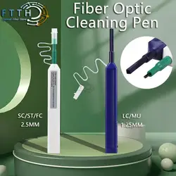 SC/FC/ST 2.5mm Fiber Optic Cleaning Pen LC/MU 1.25mm One-Click Cleaning Fiber Cleaner Tools Optical Fiber Connector Cleaner