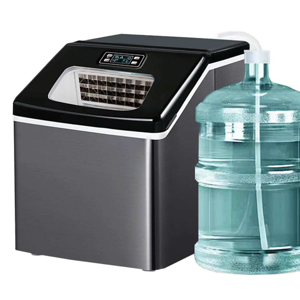 

HZB20FB Portable Ice Maker, Cubes Countertop Ice Machine For Home Kitchen Office Bar Party