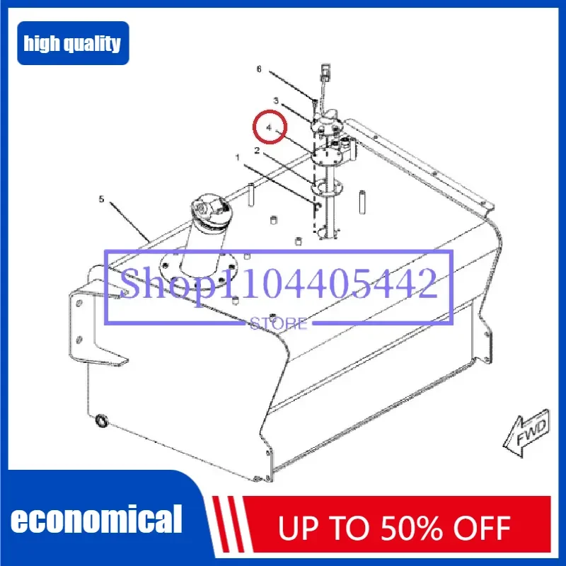 2513231,SENDER FUEL TANK LEVEL 251-3231 BACKHOE LOADER 414E,416E,420E,422E,428E,430E,432E,442E,450E