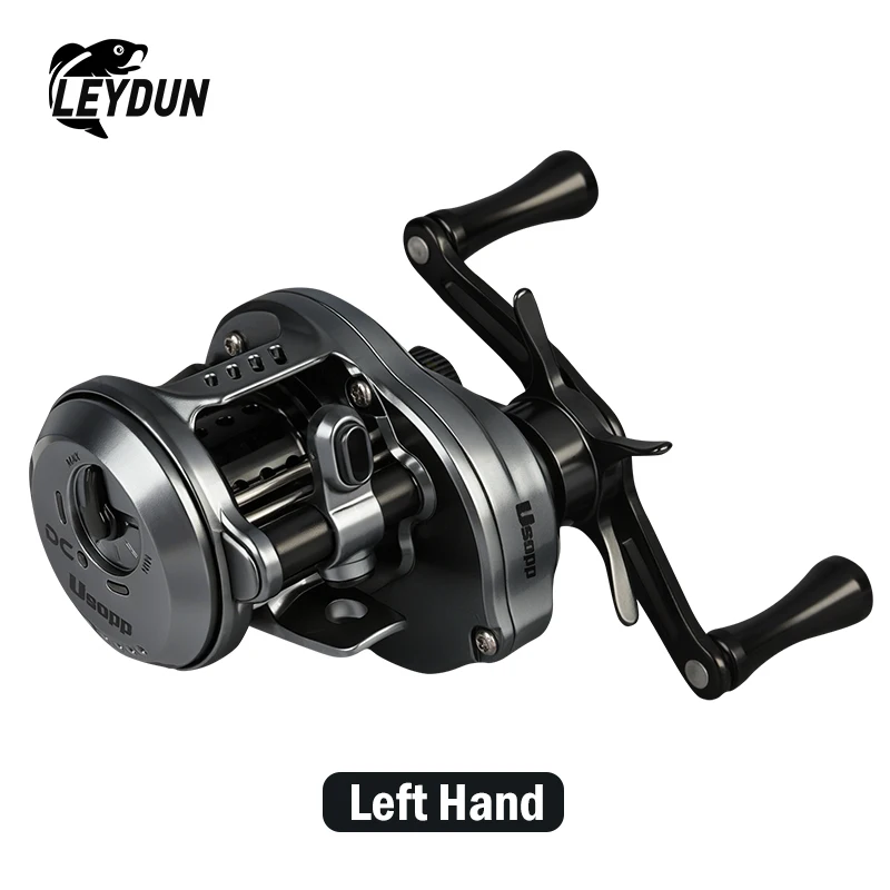 Leydun DC Usopp Baitcasting Reels 7.6:1 Gear Ratio 134g Ultralight