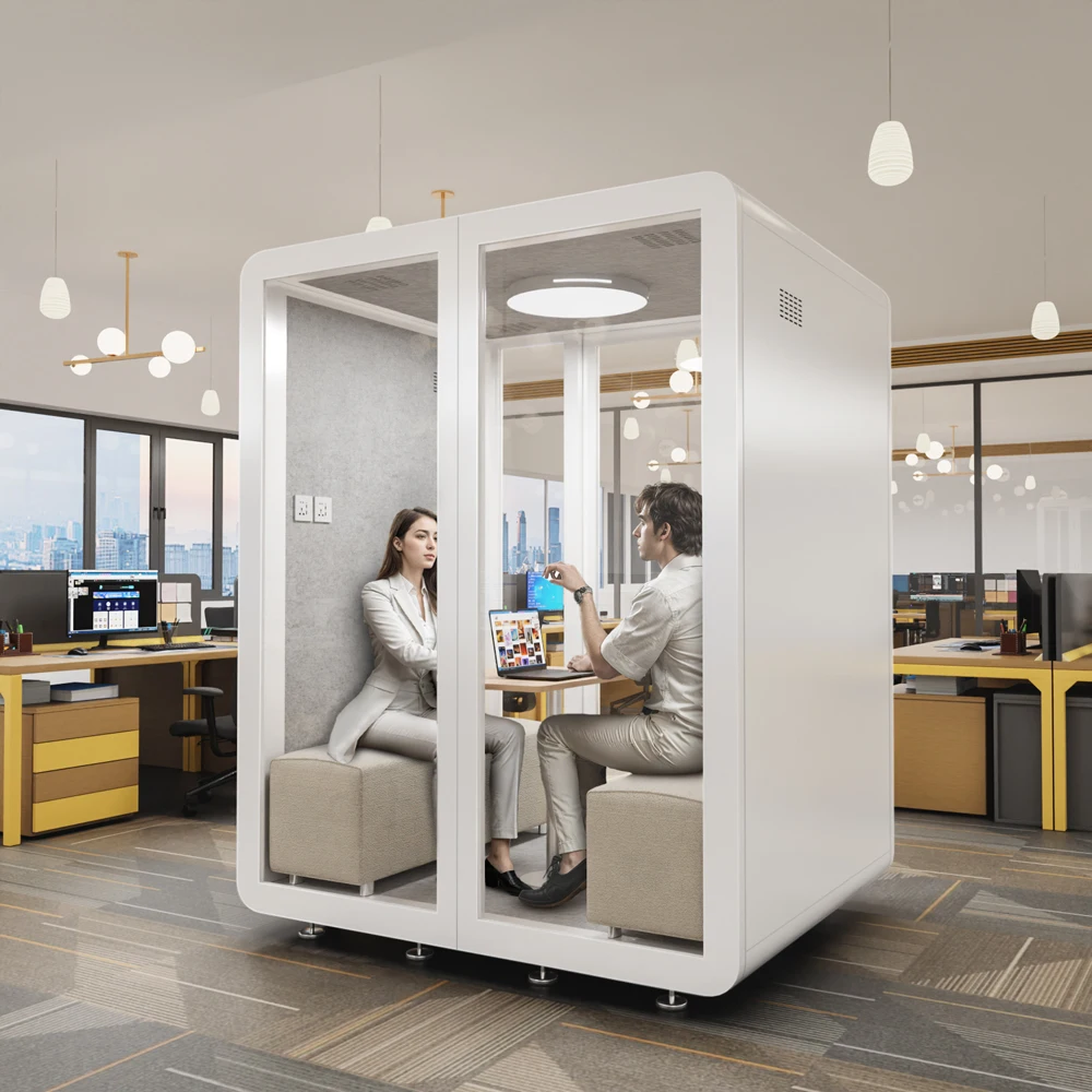 Staff Rest Soundproof Booth Silent Relaxation Acoustic Cabin Customized Comfortable Layout For Staff Short Break Recovery