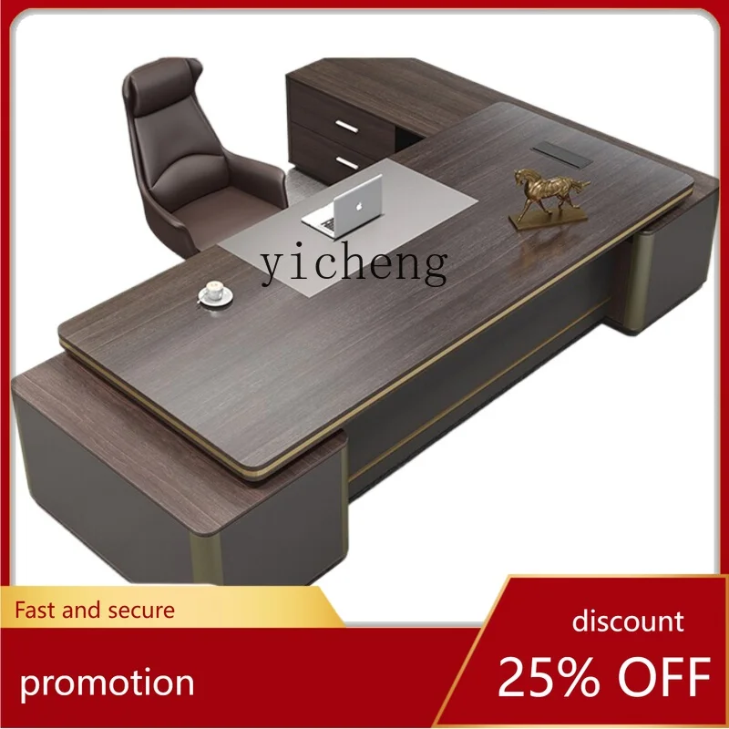 

Стол босса CZ, комбинация офисного стола и стула, высококачественная офисная мебель, президентский стол