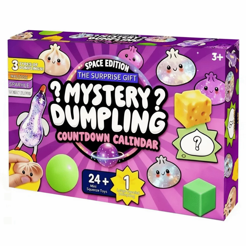 

Soft Mystery Dumpling Advent Calendar Fidget Slow Resilience 24-Day Countdown Calendar Anxiety Relief Decompression