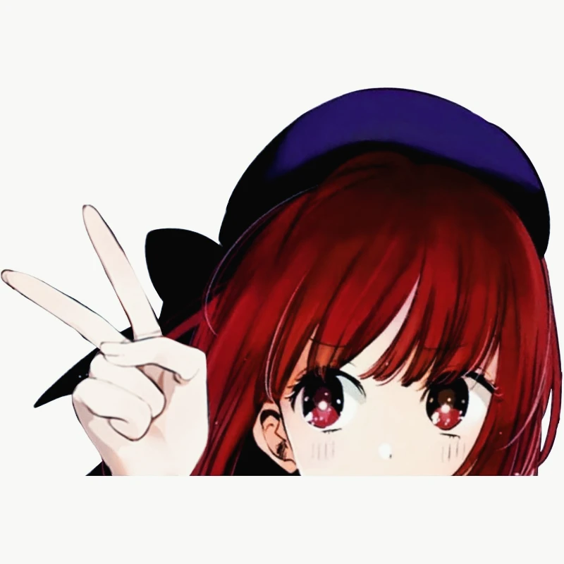 Anime Car Sticker for Arima Kana Cartoon Car Sticker Vinyl Decal Oshi no Ko Sticker for Laptop Water Bottle 15CM PVC KK