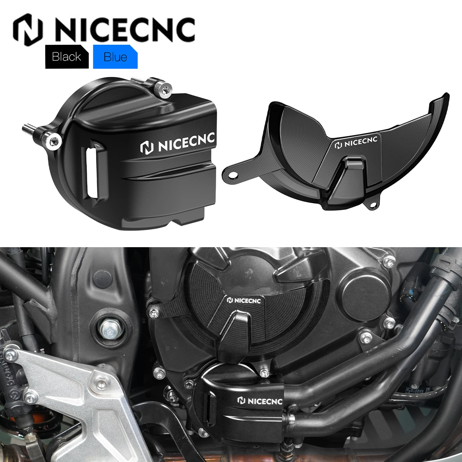 

For Yamaha Tenere 700 XTZ 700 2019-2024 Water Pump Clutch Cover Guard Protector Rally Edition 2020-2024 MT-07 2018-2020 XSR700