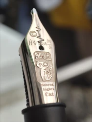 Accessories Tangmoon Creative No.6 Pen Nib Unit Physics Series/Schrödinger’s Cat Adapted BOCK Pen Holder Fountain Pens