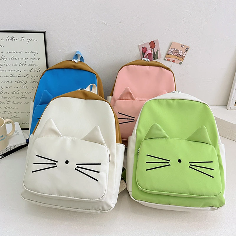 

Kids School Bags Kindergarten Student Children Backpack Cartoon Cat Child Travel Bag for Boys Girls Kids Gift