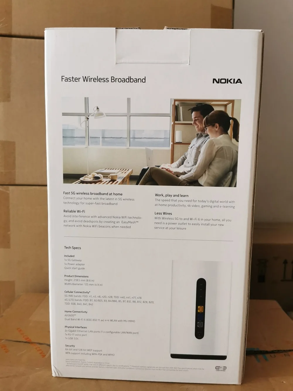 Brand new Nokia FastMile 5G Home Gateway 5G-12W-B(Unlocked Europe Version)