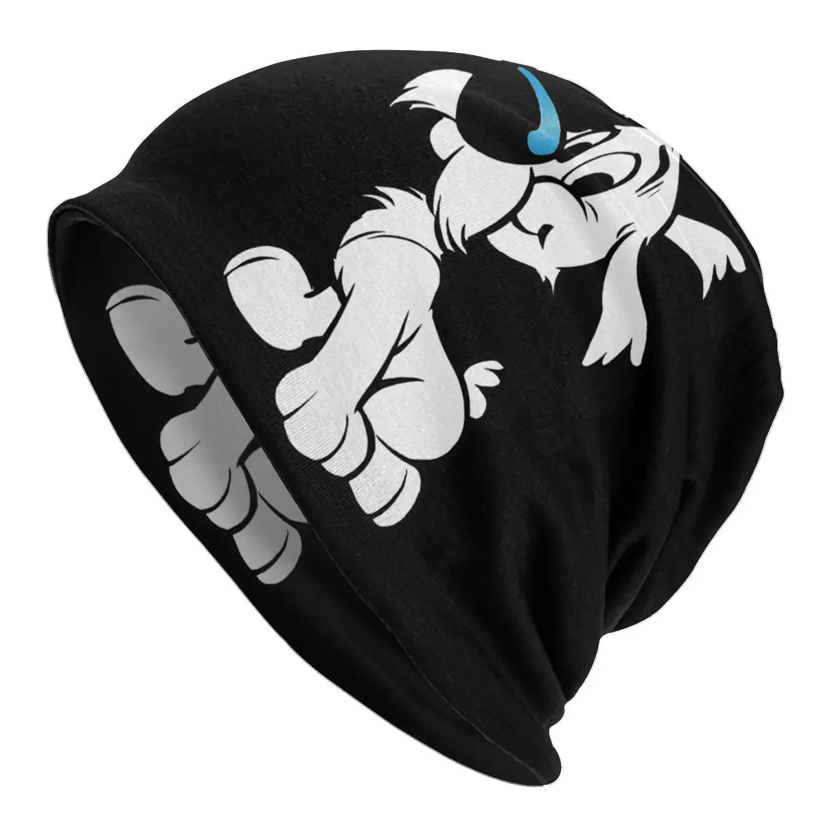 Custom Asterix And Obelix Dogmatix Bonnet Homme Knitted Hat For Women Men Warm Winter Funny Cartoon Dog Idefix Beanies Caps