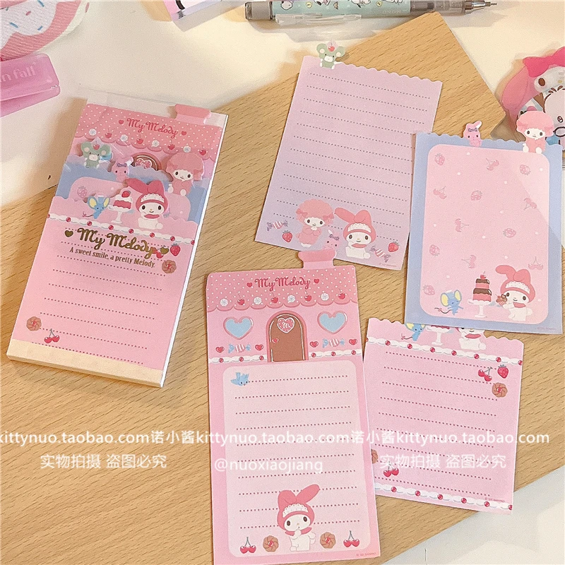 Cartoon Anime Sanrio Series Notepad Kawaii My Melody Cinnamoroll Kuromi Pochacco Cute Student Hand Account Notebook Kids Gift