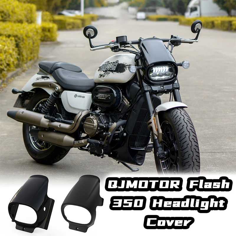 

Motorcycle Fairing Kit ABS Front Cowl Headlight Headlamp Mask High Visibility Headlight Lamp for Enhanced for QJMOTOR Flash 350