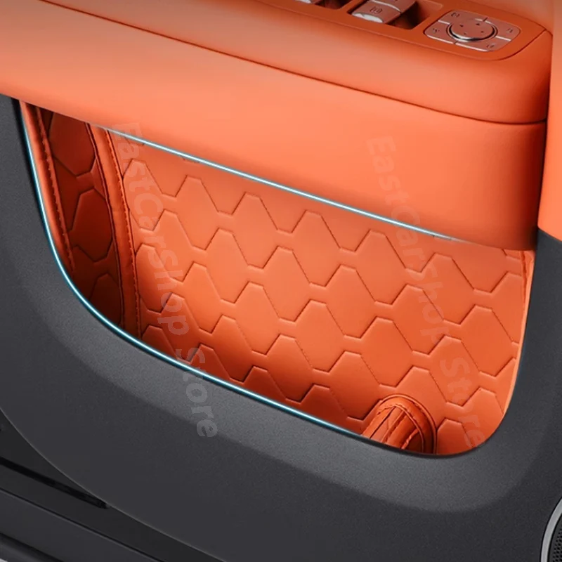 

For LEADING IDEAL LiXiang L6 2024 Car Leather Door Armrest Storage Box Multi-function Box Container Interior Tidying Accessories