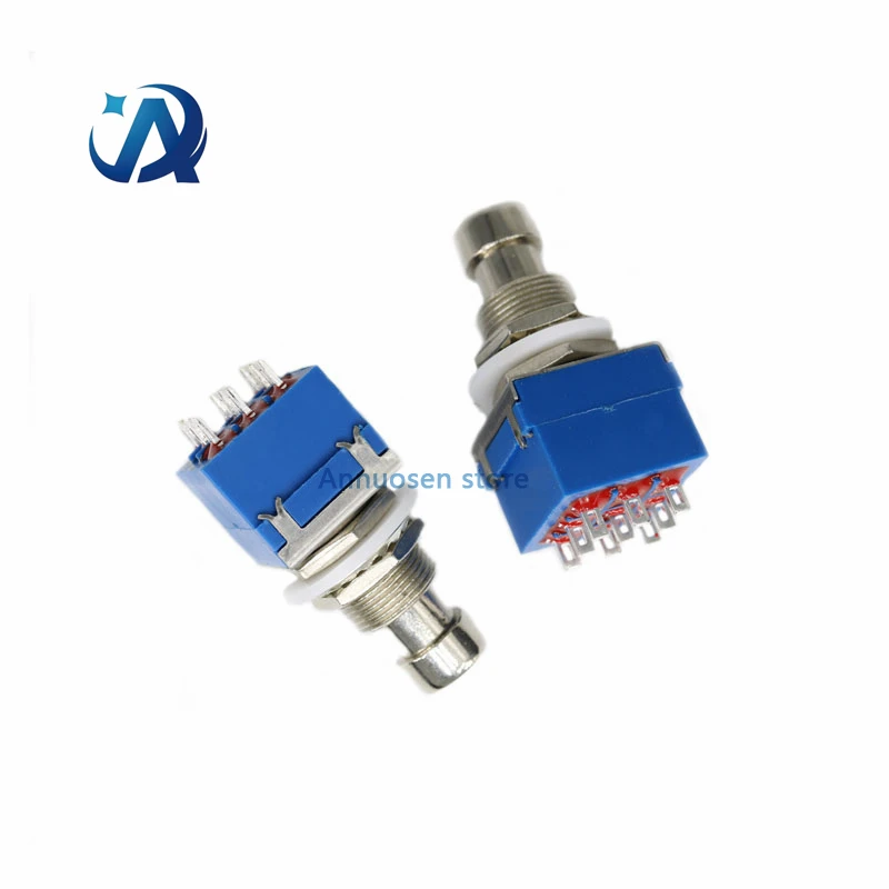 10PCS New and Original Guitar Effects Stomp Switch Pedal Box Foot Metal True Bypass 3PDT 9-PIN