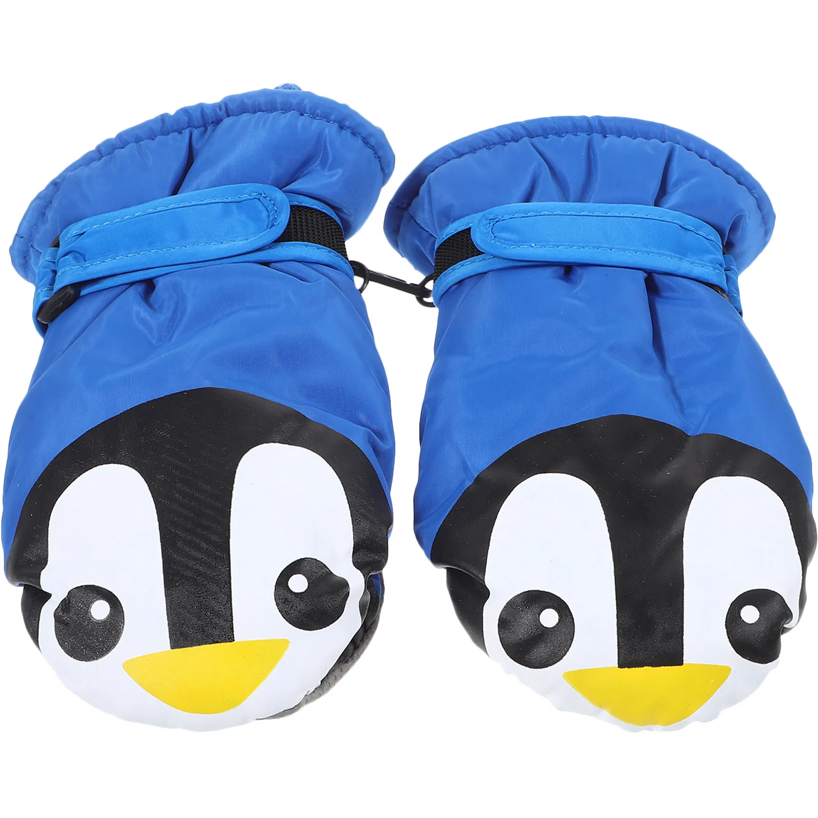 

1 пара детских зимних водонепроницаемых перчаток для катания на лыжах с рисунком пингвина, регулируемые, ветрозащитные, теплые перчатки для катания на лыжах на открытом воздухе, для детей
