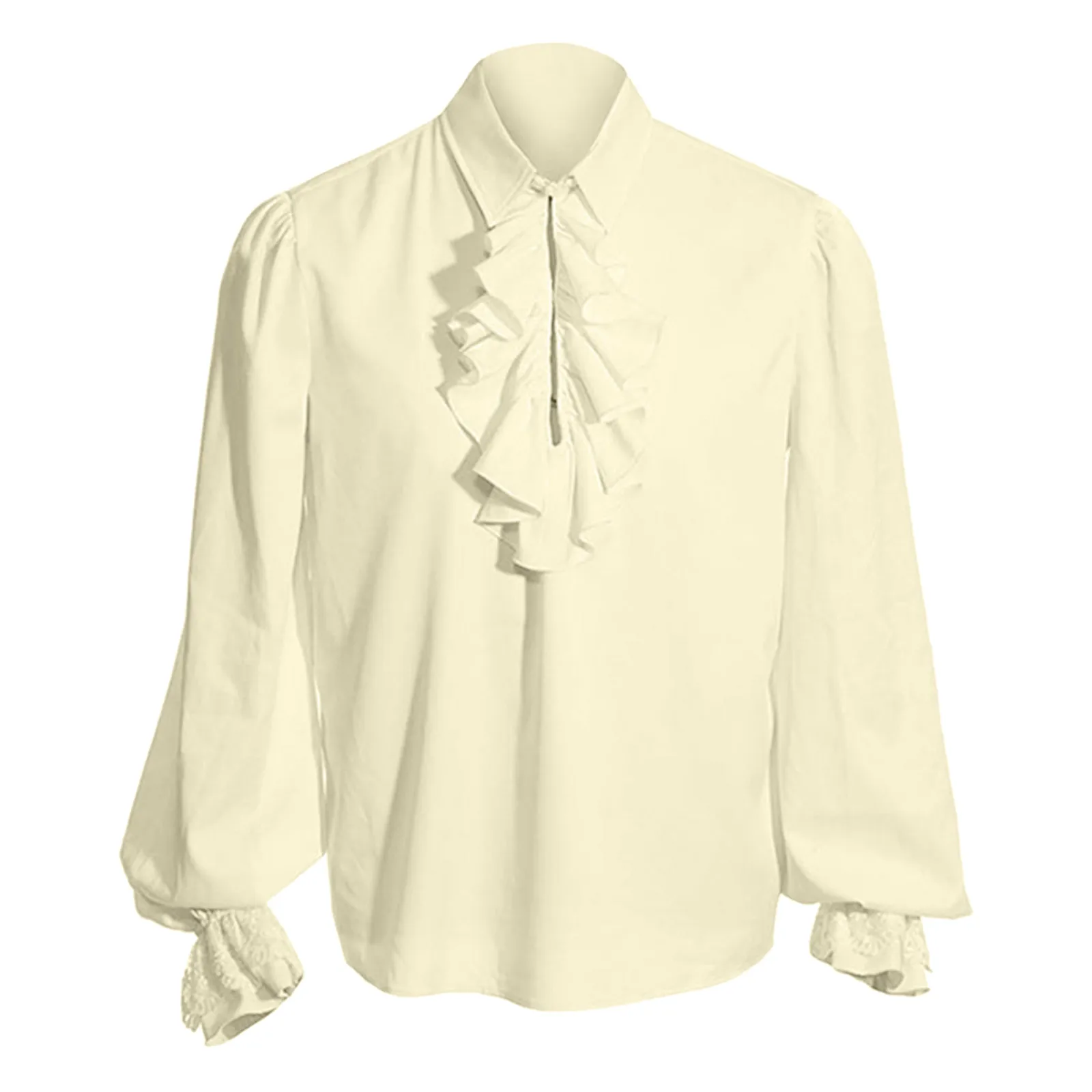 

Victorian Medieval Shirt Creative Fashion Blouses Oxford Casual Tops All-Match Suit Dress Wedding Dress Camisas De Hombre