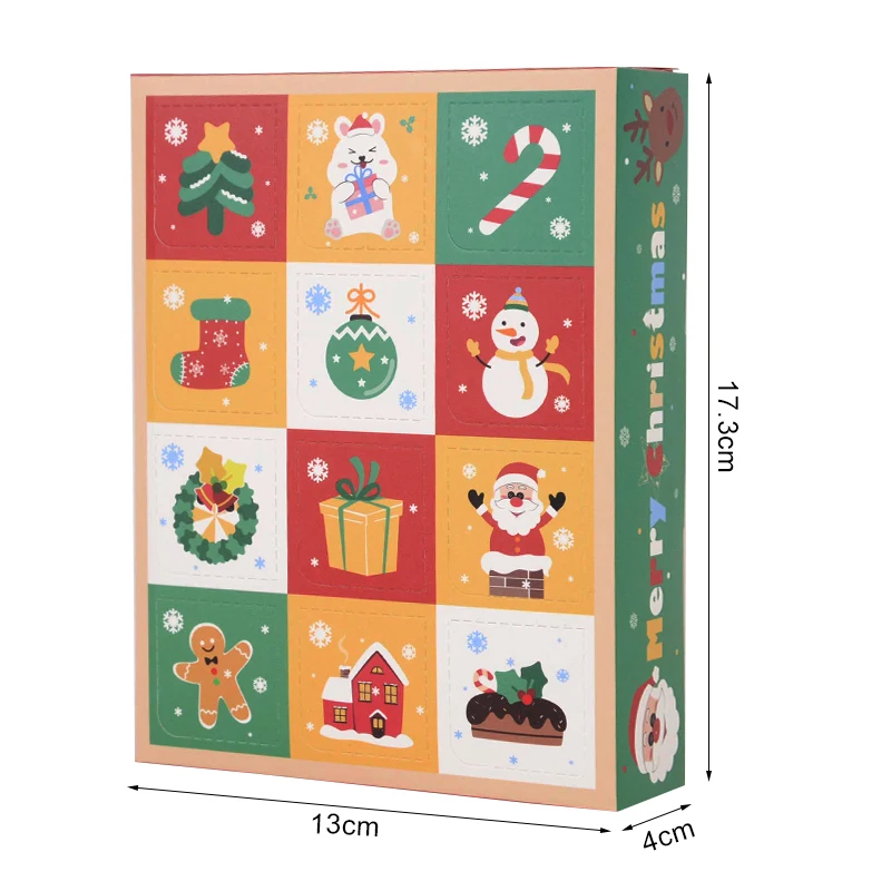 Advent Calendar Boxes 2pcs Empty Christmas Advent Calendar Boxes Fill 12 Days Advent Countdown Boxes Cardboard Treasure Boxes