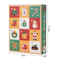 Advent Calendar Boxes 2pcs Empty Christmas Advent Calendar Boxes Fill 12 Days Advent Countdown Boxes Cardboard Treasure Boxes 6