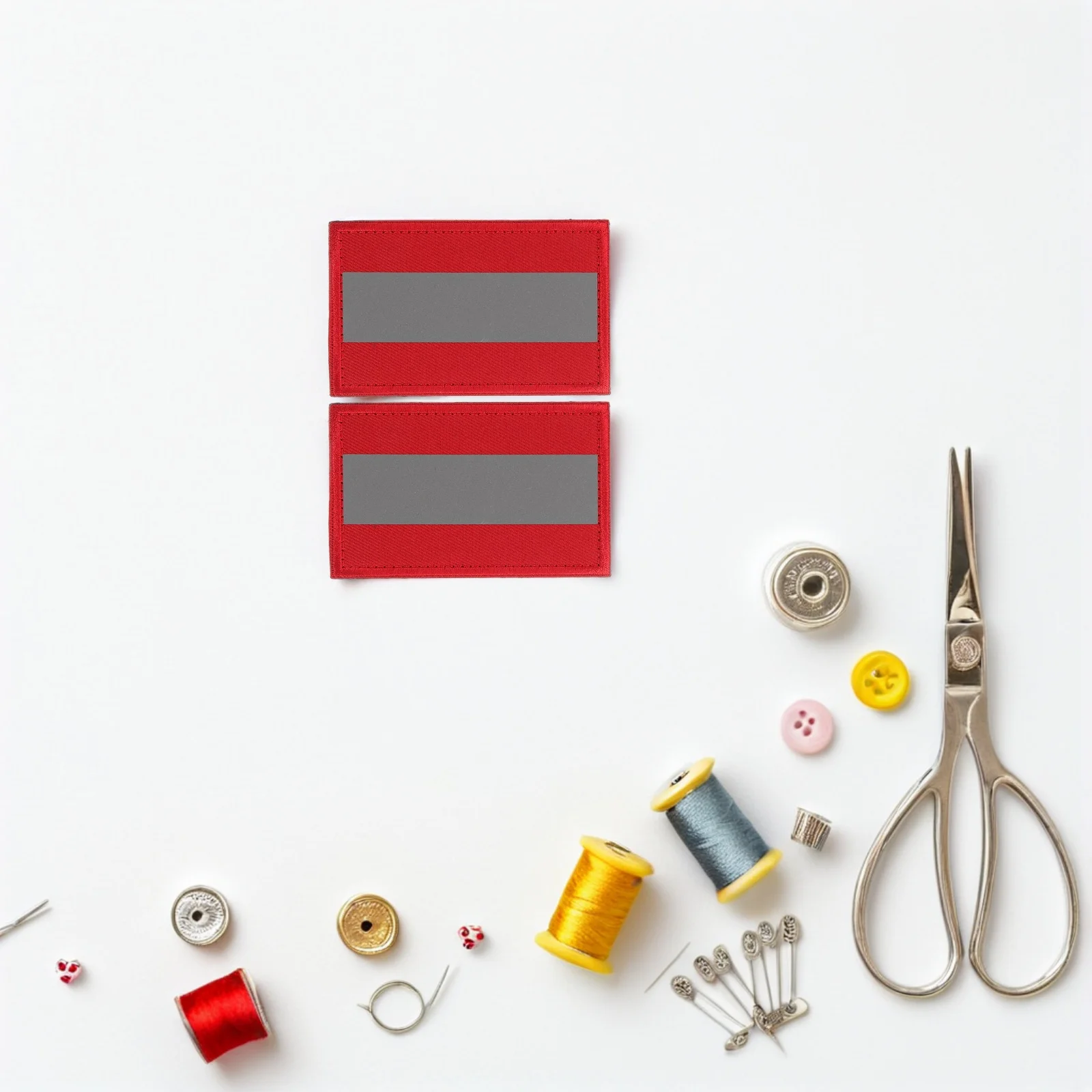 

6Pcs Reflective Patch Safety Appliques Night Sports Hook Loop Fastener for Jackets Backpacks Camping Hiking Running