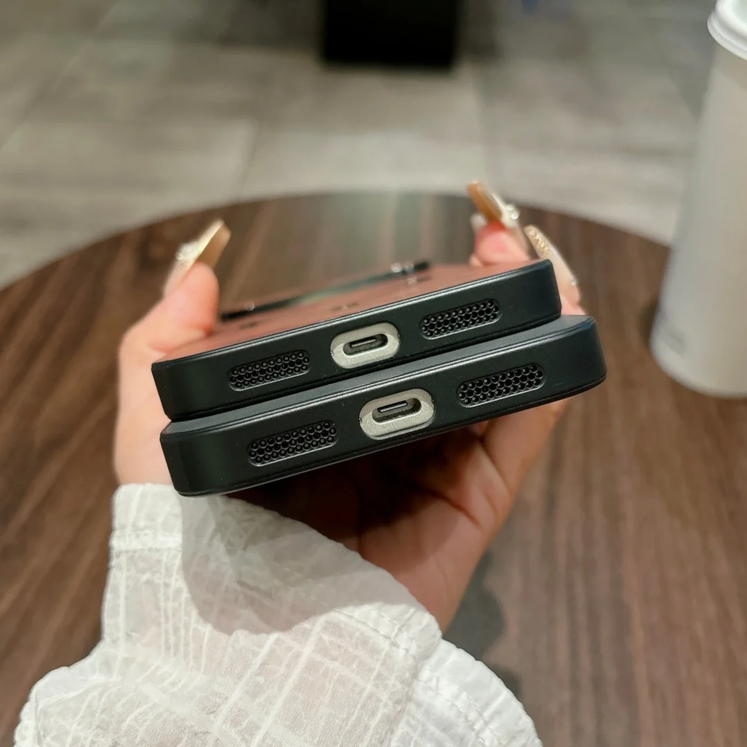 حافظة لهاتف آيفون إير 16 E 15 14 Plus 13 12 11 17 Pro Max من الجلد المغناطيسي المضاد للخبط من Magsafe