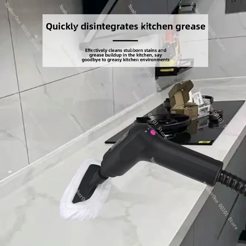 مفتاح مقبض أوتوماتيكي جديد، منظف بخاري بدرجة حرارة عالية 1600 مل سعة كبيرة