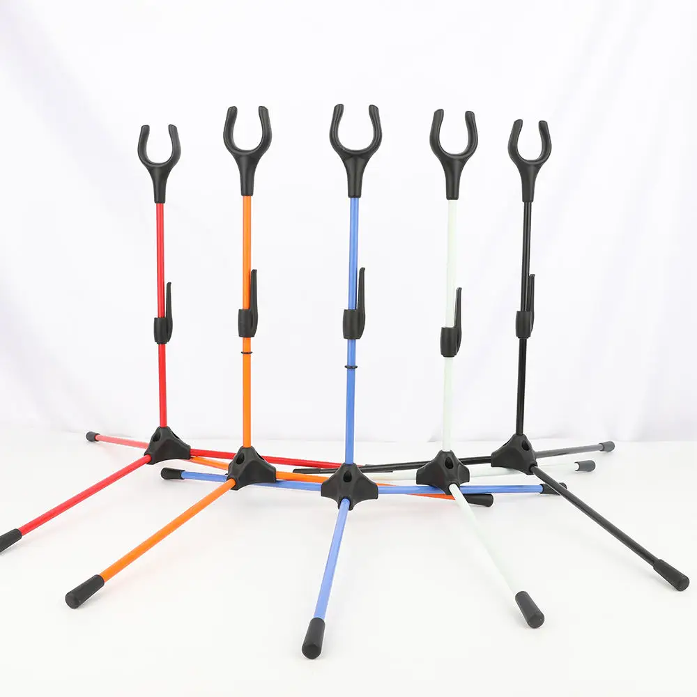 Archery Bow Target Multi-color Bow Stand Outdoor Hunting Equipment Foldable Fiberglass Arrows Recurve Bow Stand