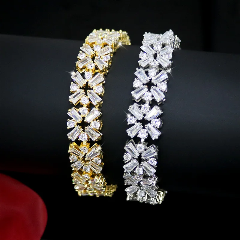 HIBRIDE Fashion Dopamine Multicolour Bracelet Twinkle Women Daily Jewellery Set Suitable for Party Banquet Gift Wedding B16