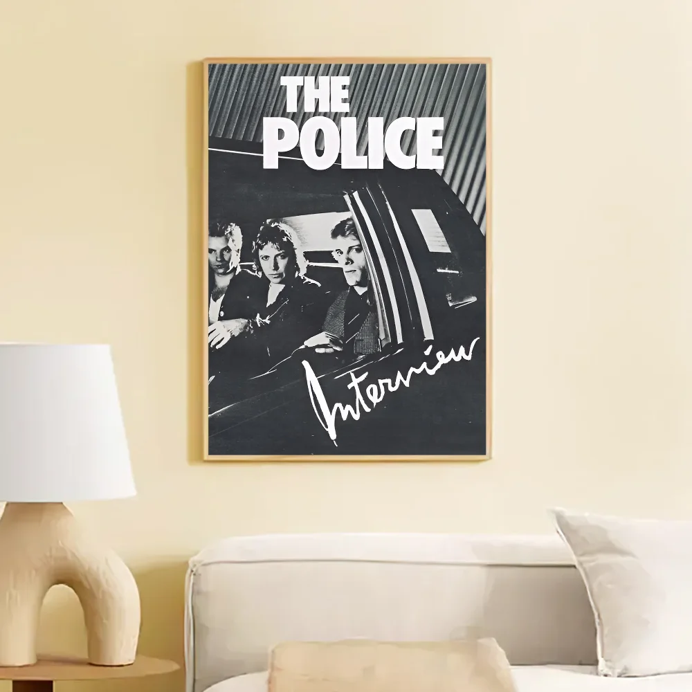 Rock Band The Police Classic Vintage Posters Whitepaper Prints Posters Artwork Kawaii Room Decor