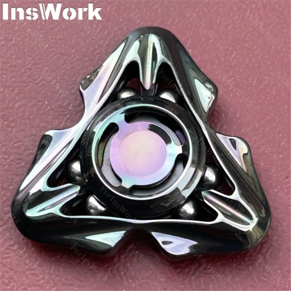 DOMedc Fidget Spinner métal Fidget jouet peut contenir 6 pièces de perles de 6mm EDC Gadgets anti-stress