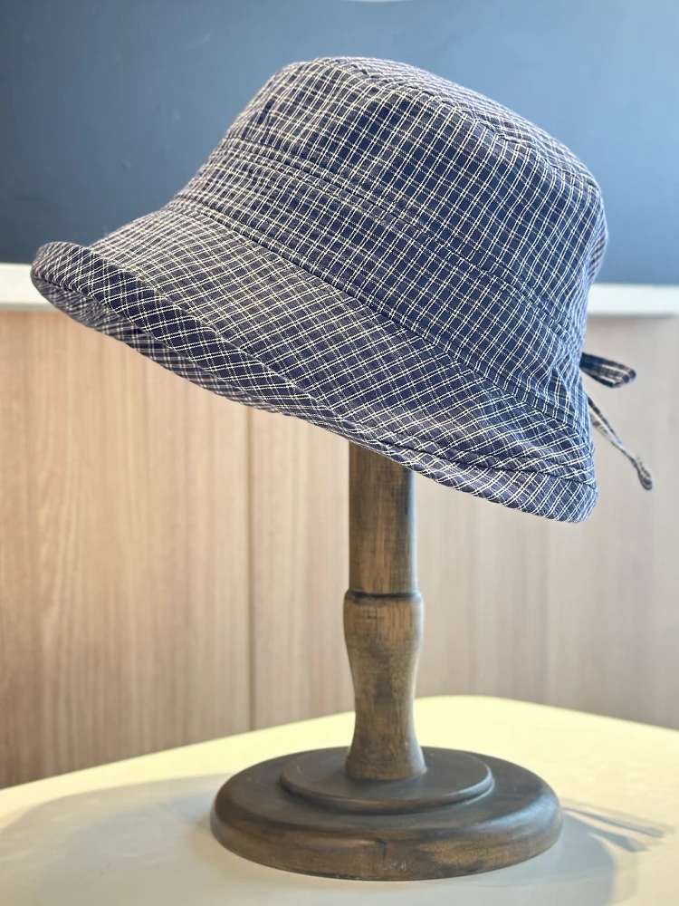 2025-novo-sle-japones-xadrez-rolo-fierman-chapeu-feminino-primavera-verao-grande-borda-protecao-solar-no-bacia-chapeu