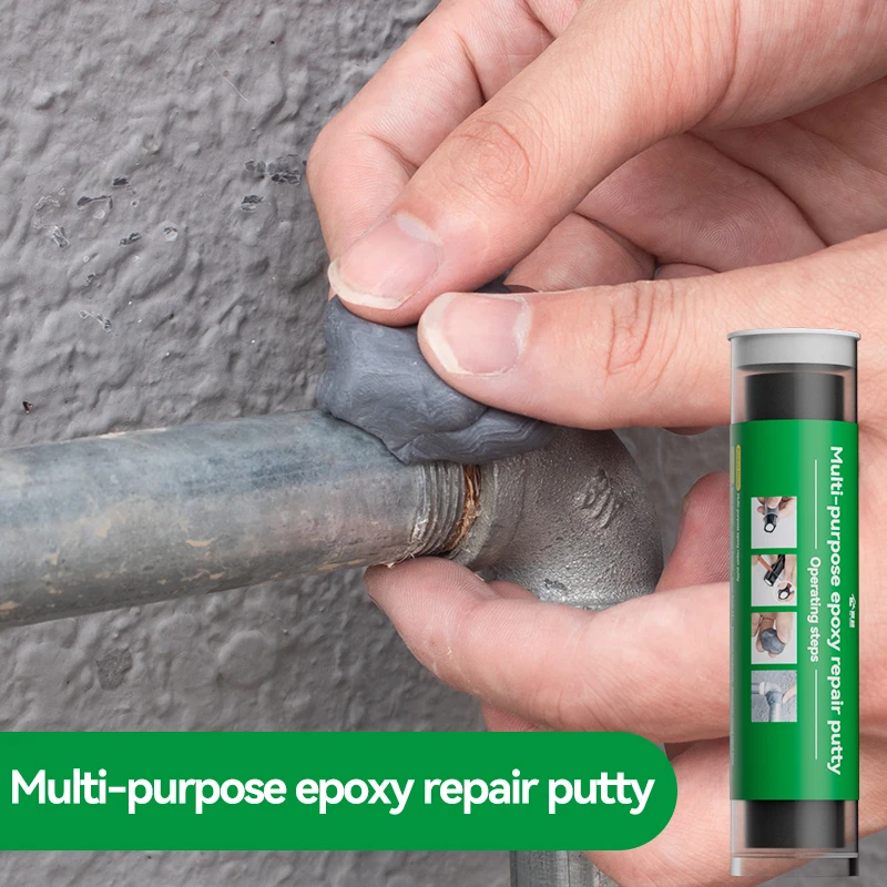 Sellador de tubos adhesivo para reparación de tuberías, masilla de plástico epoxi, sellador de tuberías, masilla de silicona compuesta para reparación de azulejos